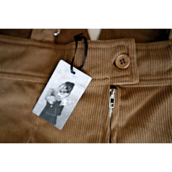 Sincerely Jules Women's Sz L Brown Corduroy Wide Leg V-Neck Jumpsuit Overalls - Picture 11 of 15